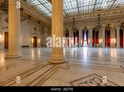 Stock Photo - Interior of the Palace of the Parliament in Bucharest, the capital of Romania Stock Photo