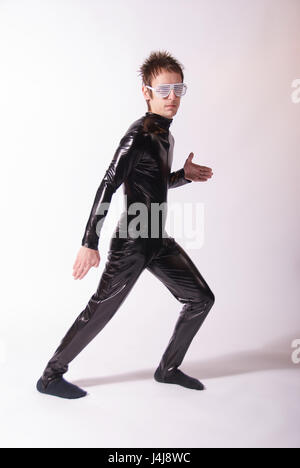 Young man in the studio - fashion shoot Stock Photo