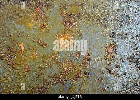 Texture greasy dirty baking tray photo Stock Photo