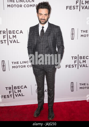 NEW YORK, NY - APRIL 22, 2017: Morgan Spector attends 'Permission' Premiere at the SVA Theatre during 2017 Tribeca Film Festival Stock Photo