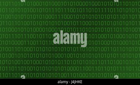 Abstract Technology Background. Binary Computer Code. Vector Illustration Stock Vector