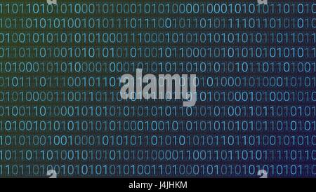 Abstract Technology Background. Binary Computer Code. Vector Illustration Stock Vector