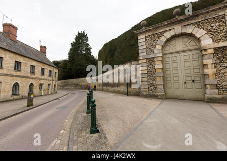 Bathurst Estate entrance at Park Street, Cirencester, Gloucestershire, England Stock Photo