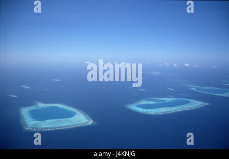 The Maldives, aerial shots Stock Photo