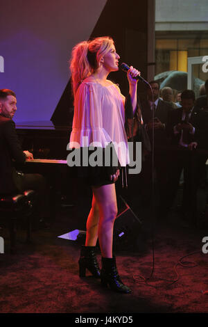 Land Rover North America Hosts The U.S. Debut Of The Range Rover Velar at Lincoln Ristorante  Featuring: Ellie Goulding Where: New York, New York, United States When: 11 Apr 2017 Credit: Ivan Nikolov/WENN.com Stock Photo