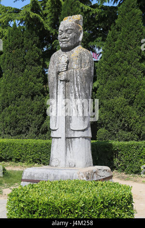 Qianling, Tang dynasty tomb, 7th century, near Xian, China Stock Photo