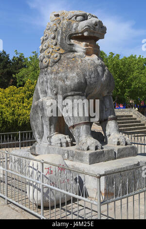 Qianling, Tang dynasty tomb, 7th century, near Xian, China Stock Photo