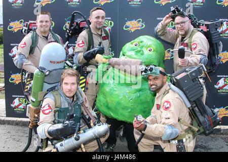 Unveiling of the new Heide Park attraction 'Ghostbusters 5D' at Heide Park Resort.  Where: Soltau, Germany When: 11 Apr 2017 Credit: Becher/WENN.com Stock Photo