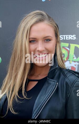 Unveiling of the new Heide Park attraction 'Ghostbusters 5D' at Heide Park Resort.  Featuring: Alena Gerber Where: Soltau, Germany When: 11 Apr 2017 Credit: Becher/WENN.com Stock Photo