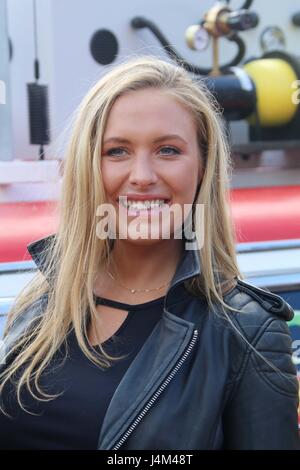 Unveiling of the new Heide Park attraction 'Ghostbusters 5D' at Heide Park Resort.  Featuring: Alena Gerber Where: Soltau, Germany When: 11 Apr 2017 Credit: Becher/WENN.com Stock Photo