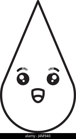 Blood drop. Cartoon mascot character. Cute character a drop of blood ...