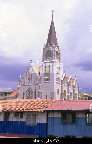 Tanzania, Dar es Salaam, St. Joseph's Cathedral, wooden hut Africa, port, city centre, town view, church, St. Joseph's cathedral, cathedral, church, sacred construction, like a Christian, Catholic, faith, outside Stock Photo