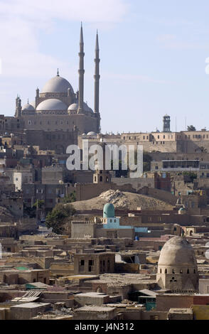 Egypt, Cairo, Old Town, dead person's town, stronghold, Muhammad's Ali mosque, Stock Photo