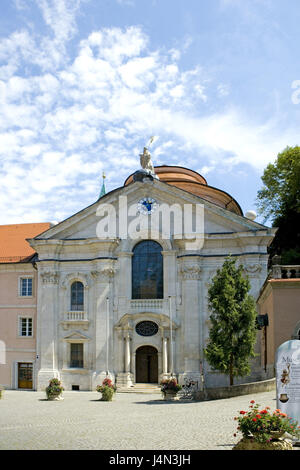 Germany, Lower Bavaria, cloister world castle, church, Stock Photo