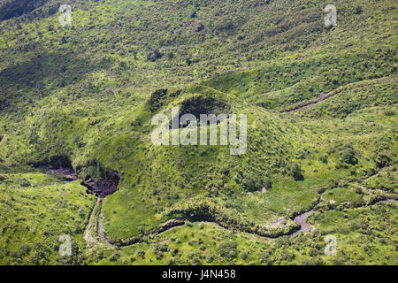 The USA, Hawaii, volcano cone, below the Haleakala volcano crater, Stock Photo