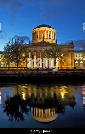 Ireland, Leinster, Dublin, Four courts, Stock Photo