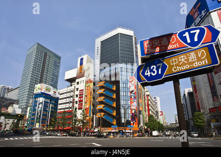 Japan, Tokyo, Akihabara District, street scene, Stock Photo