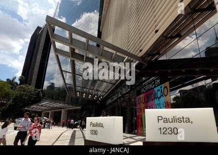 A shopping mall in the Paulista Avenue - financial center at Sao Paulo city - Brazil Stock Photo