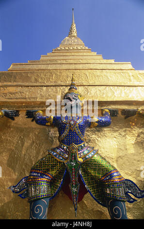 Thailand, Bangkok, Wat Phra Kaew, Grand Palace, character, daemon, Stock Photo