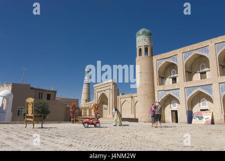 Mosque in the Ichon Qala fortress, Khiva, Uzbekistan, Stock Photo