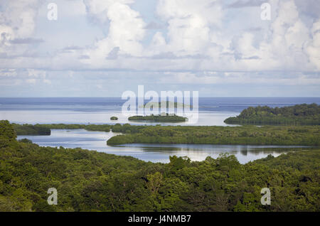 Palau, island Peleliu, Bloody Nose Ridge, scenery, view, Stock Photo