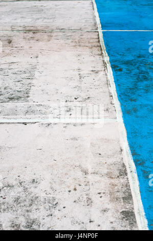 Abstract sports floor showing markings colorful for different games, multi-sport painted on court