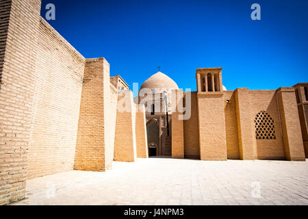 Historical architecture of the Mosque in Iran Stock Photo