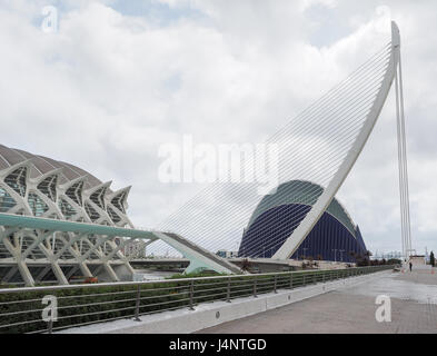 a view of the Agora Calatrava architecture Prince Filipe Science Museum at the Cultural Centre City of Arts and Science in Valencia Spain Stock Photo