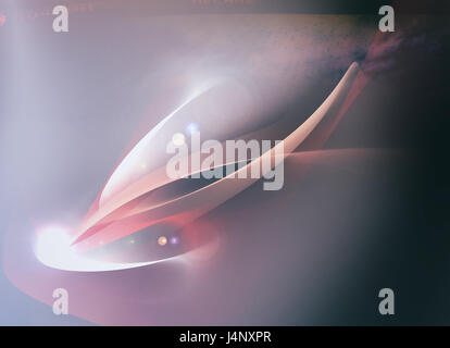 Minimalistic soft background with waves and soft light Stock Photo