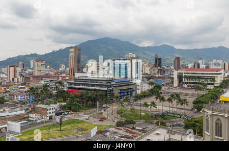 Areal view of Pereira, Colombia Stock Photo