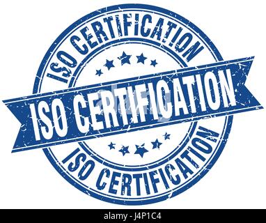 iso certification ribbon. iso certification grunge band sign. iso ...