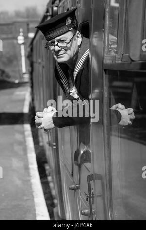 1940's Reenactor - Sailor Stock Photo