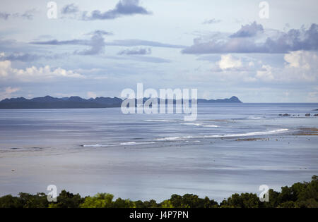 Palau, island Peleliu, Bloody Nose, scenery, sea, view, Stock Photo