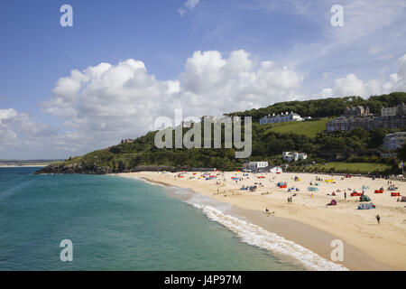 Great Britain, England, Cornwall, St. Ives, Porthminster Beach, Stock Photo