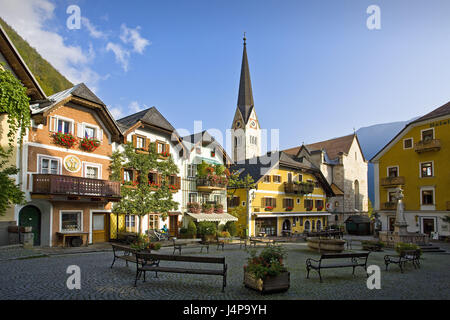 Austria, salt chamber property, Hallstatt, marketplace, Stock Photo