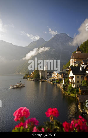 Austria, salt chamber property, Hallstatt, local view, lake, Stock Photo