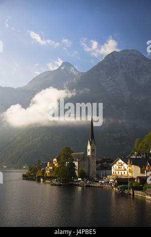 Austria, salt chamber property, Hallstatt, local view, lake, Stock Photo