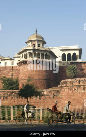 India, Uttar Pradesh, Agra, Red fort, Stock Photo