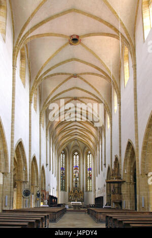 Germany, Regensburg, interior view of the Dominican's church, Stock Photo