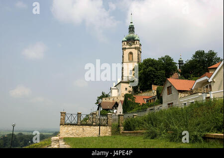 Czech Republic, Czechia, region middle Bohemians, Melnik, lock, Stock Photo