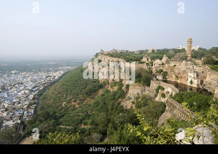 India, Rajasthan, Chittorgarh, the fort, Stock Photo