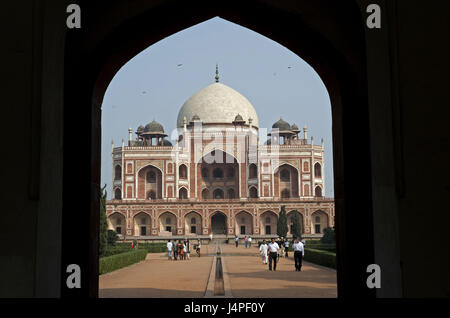 India, Delhi, New Delhi, Humayun mausoleum, Stock Photo