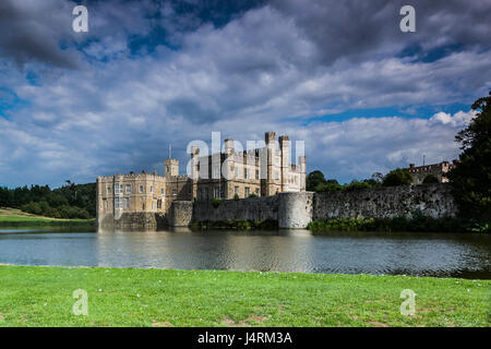 Leeds castle, situated in Kent, England Stock Photo