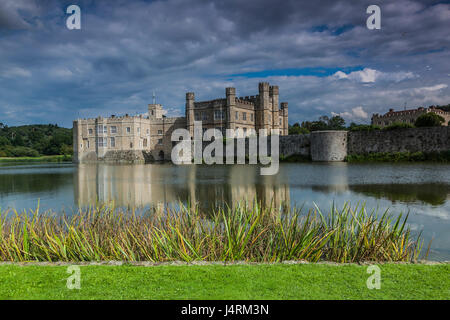 Leeds castle, situated in Kent, England Stock Photo