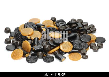 licorice candies isolated on white background Stock Photo