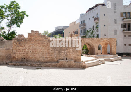 Ancient Well house, Jaffa, Israel. In the past this building housed a water well, the pump wheel and water storage tanks used to irrigate the famous J Stock Photo