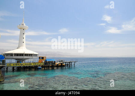 underwater observatory, Eilat, Israel Stock Photo