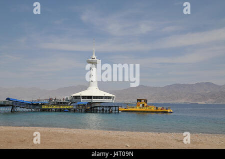 underwater observatory, Eilat, Israel Stock Photo