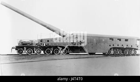 US 14 inch railway gun Mk I Stock Photo - Alamy