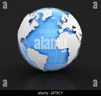 3d Globe. Image with clipping path Stock Photo